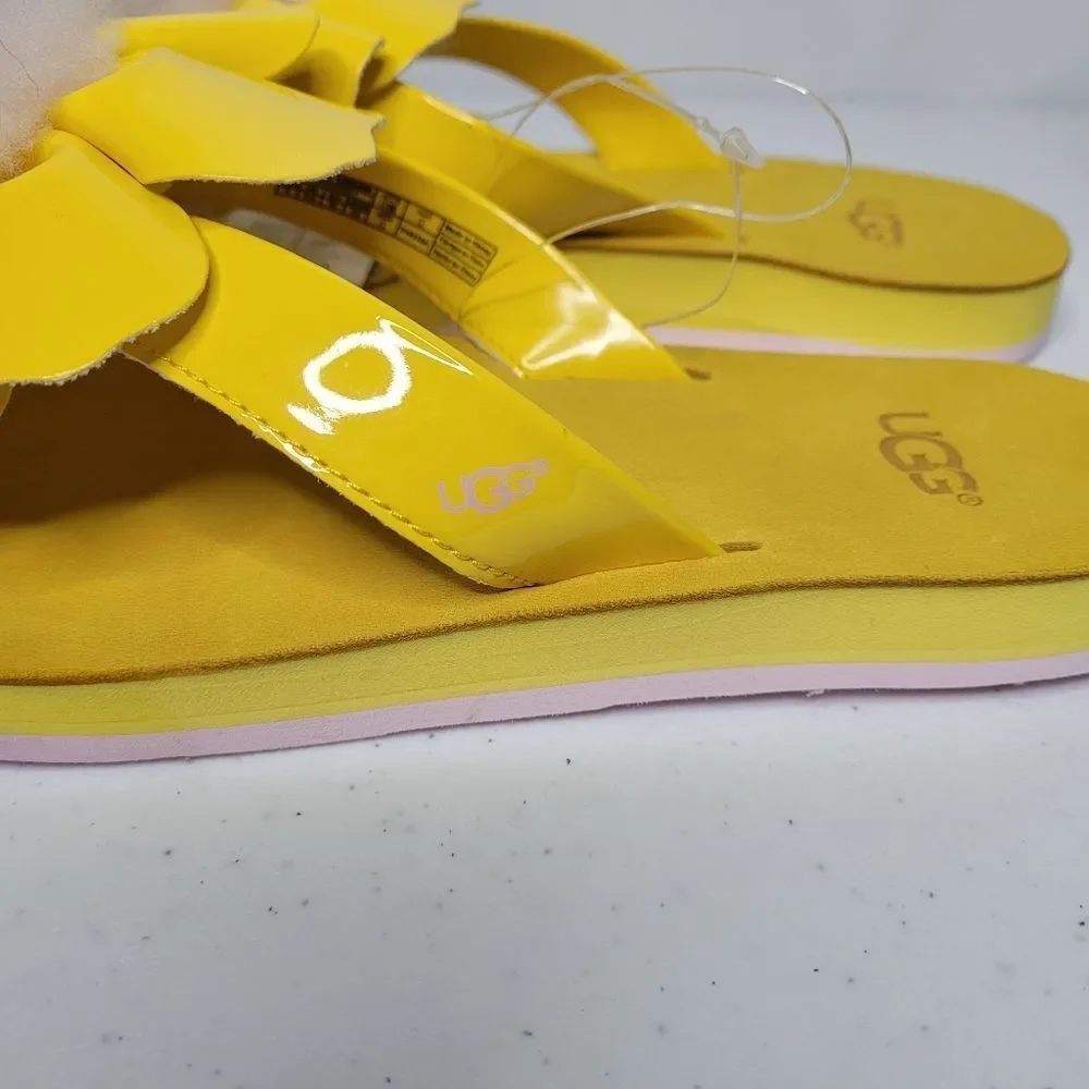 UGG Poppy Pom Pom Flip Flop Sandals - Picture 2 of 7